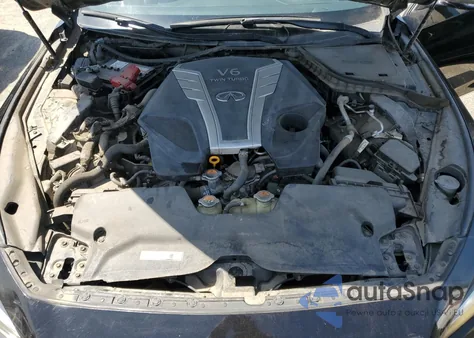 2018 Infiniti Q50 Red Sport 400 z USA, uszkodzony, nr VIN JN1FV7AR8JM480495